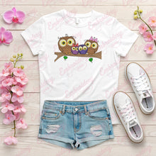 Family Of Owls Machine Embroidery Design