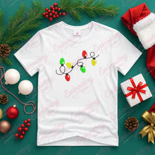 Cheerful Christmas Lighting Embroidery Design