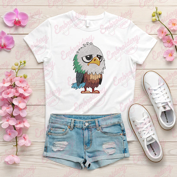Large Eagle Bird Embroidery Design