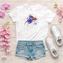 Colorful Stingray Embroidery Design