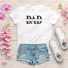 Dad Split Name Frame Embroidery Design