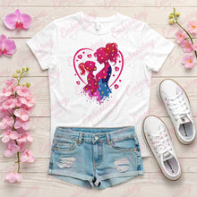 Mother And Daughter Embroidery Design