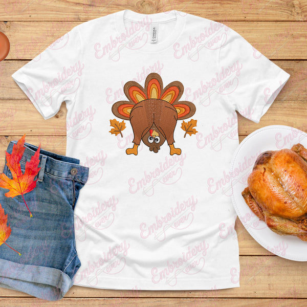 Thanksgiving Turkey Fun Embroidery Design