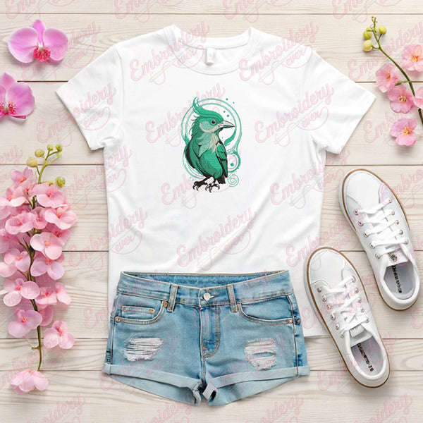 Blue Jay Bird Embroidery Design