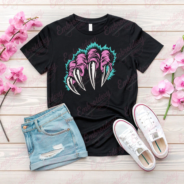 Monster Claws Machine Embroidery Design
