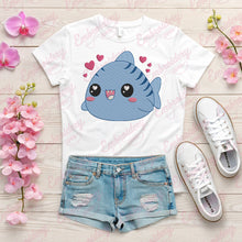 Cute Baby Shark Embroidery Design