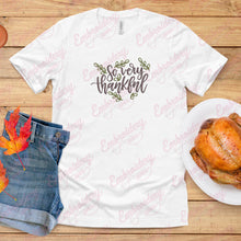 So Very Thankful Thanksgiving Embroidery Design