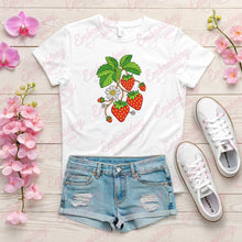 Strawberries Embroidery Design