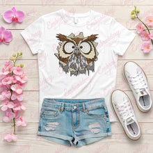 Owl Bird Cracked Wall Embroidery Design