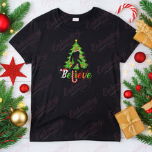 Believe Bigfoot Christmas Embroidery Design