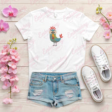 Funny Crazy Chicken Embroidery Design