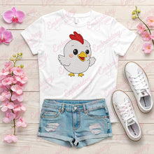 Cute Happy Chicken Embroidery Design