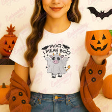 Cute Ghost Cow Halloween Embroidery Design