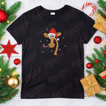Christmas Giraffe Fun Embroidery Design