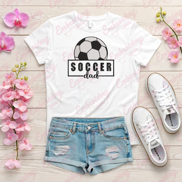 Proud Soccer Dad Machine Embroidery Design