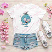 Crazy Fluffy Blue Bird Embroidery Design