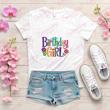 Birthday Girl Colorful Embroidery Design for Women