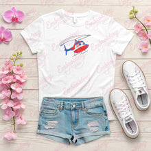 Flying Helicopter Embroidery Design