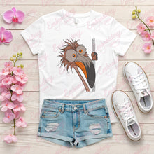 Crazy Peeking Flamingo Embroidery Design