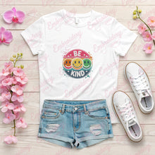 Be Kind Smiley Face Embroidery Design