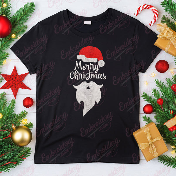 Merry Christmas Santa Embroidery Design