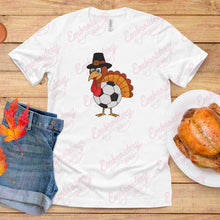 Soccer Turkey Thanksgiving Embroidery Design