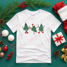 Dancing Christmas Trees Embroidery Design