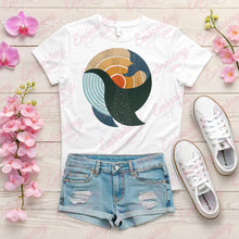 Whale Sunset Embroidery Design