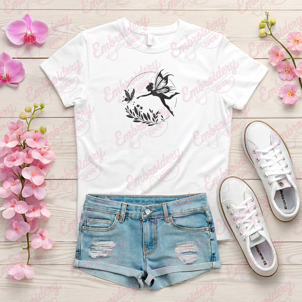 Flower Fairy Embroidery Design