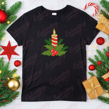 Christmas Candle Machine Embroidery Design