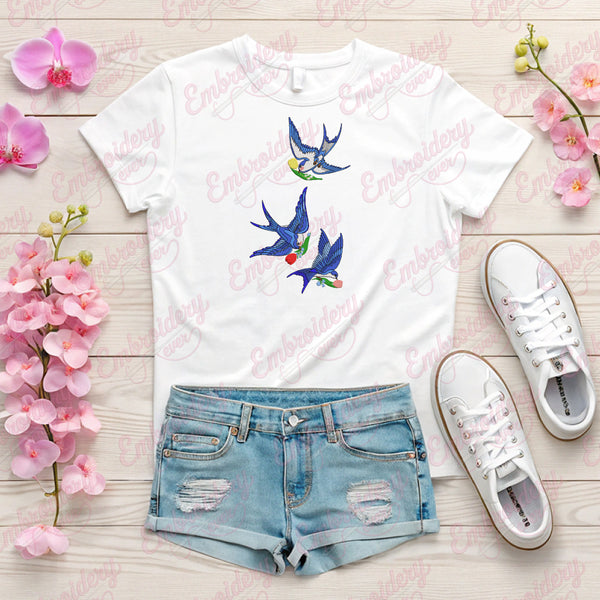 Beautiful Bird Embroidery Design
