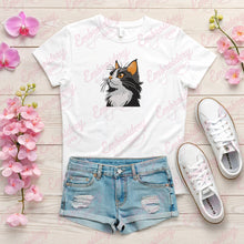 Cute Black Cat Face Embroidery Design