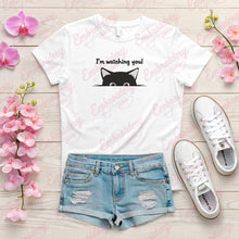 I'm Watching You Funny Cat Embroidery Design