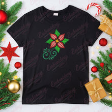 Poinsettia Floral Christmas Embroidery Design