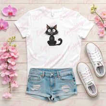 Crazy Black Cat Embroidery Design