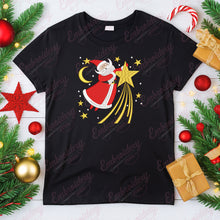 Santa Amidst The Stars Christmas Embroidery Design