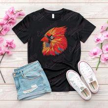 Colorful Cardinal Bird Embroidery Design