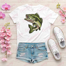 Bass Fishing Embroidery Design