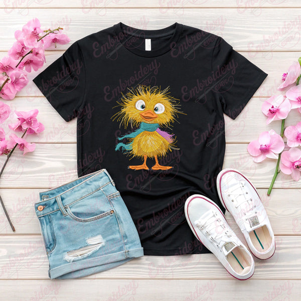 Crazy Bird Embroidery Design