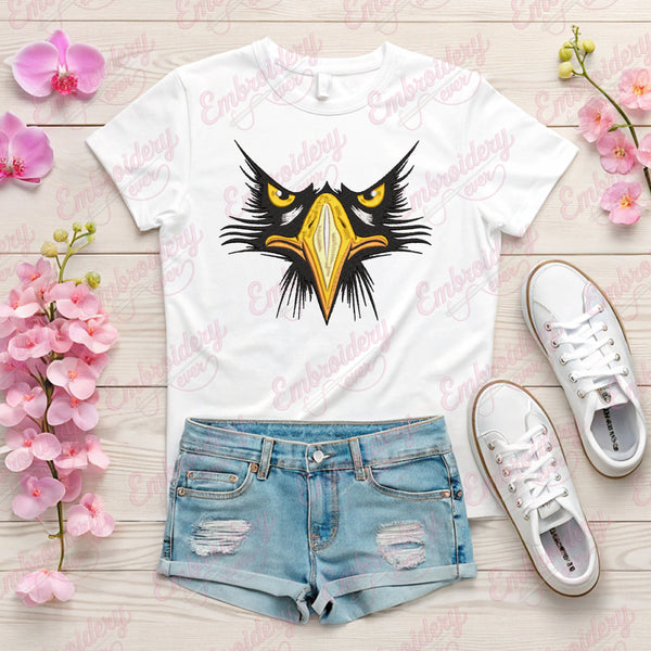 Eagle Head Embroidery Design