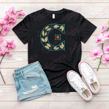 Floral Alphabet Letter C Embroidery Design