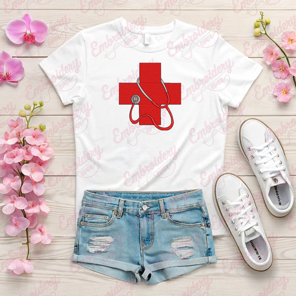 Medical Symbol Embroidery Design