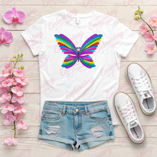 Butterfly Rainbow Abstract Embroidery Design
