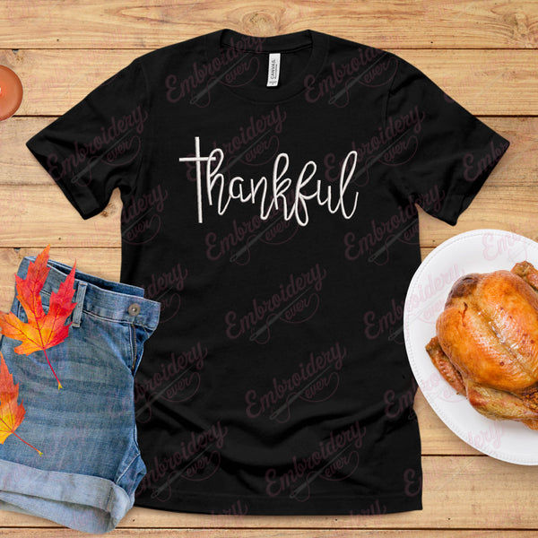 Thankful Thanksgiving Embroidery Design