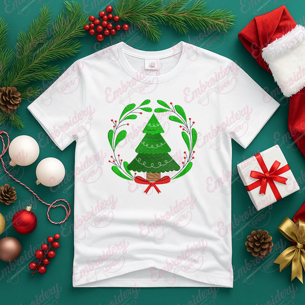 Christmas Tree Embroidery Machine Design