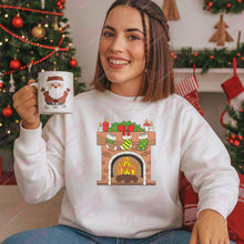Christmas Fireplace Embroidery Design