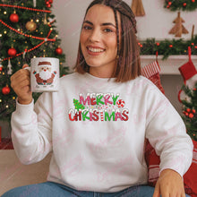 Merry Christmas Festive Greetings Embroidery Design
