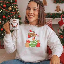 Christmas Bear In Stocking Embroidery Design