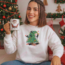 Naughty Black Kittens Christmas Tree Embroidery Design
