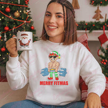 Merry Fitmas Christmas Elf Embroidery Design